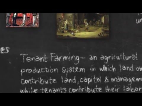 What did a tenant farmer do?