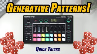 Roland MC-101 : Generative Patterns // Use Probability for Sample Chop Variations