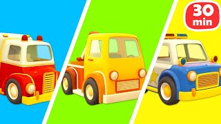 Die Helfer Autos. Wir lernen und spielen mit den Rettungsfahrzeugen. Kinder Cartoons auf Deutsch