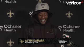 Alvin Kamara on Bounce-Back Performance | Saints-Patriots Postgame