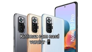 Xiaomi Redmi Note 10 Pro Kırılmaz cam koruyucu nasıl vurulur.Tozmu girdi hiç sıkıntı değil 😁