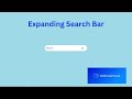 Create an Expanding Search Bar with HTML, CSS, and JavaScript | Tutorial
