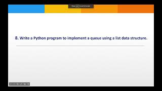 Write a Python program to implement a queue using a list data structure.
