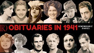 Obituaries in 1941-Famous Celebrities/personalities we've Lost in 1941-EP 1-Remembrance Diaries