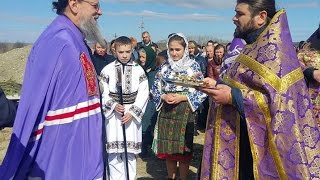 Sfinţirea pietrei Bisericii Sf. Ierarh Nectarie de Eghina din satul Iordăneşti 27.03.2017