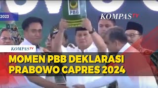 Momen PBB Deklarasi Prabowo Capres 2024