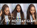 DIY Holiday Glam: Mixed Blonde Boho Locs Tutorial | Nataya RHall | EayonHair😘😘