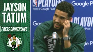 Jayson Tatum REACTS to 46 PT Game, Forcing Game 7 | Celtics Postgame