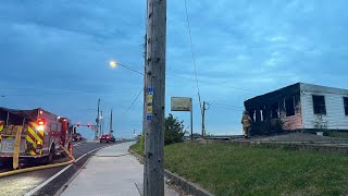 Fire destroys a building at a business in Springfield