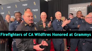 Firefighters of CA Wildfires Honored at Grammys | DRM News Global | AA1H