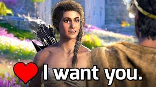 Kassandra Seduces Adonis - All Correct Choices to Romance Him. Atlantis DLC Assassin's Creed Odyssey