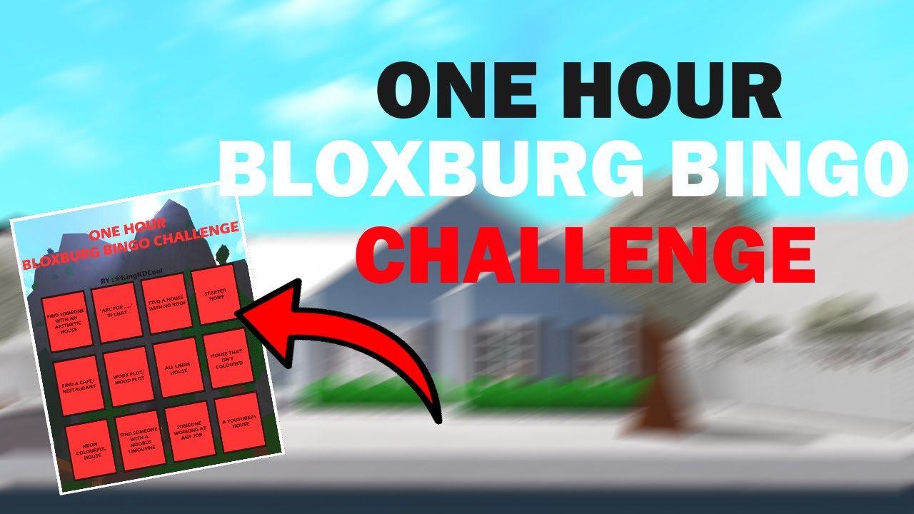 1 Hour Bloxburg Bingo Challenge (I Find A Hacker!?) | Roblox Bloxburg ...