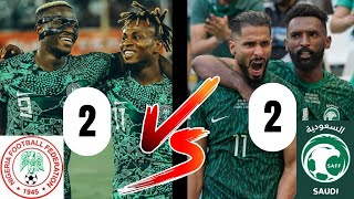 Super Eagles (2) Vs (2) SAUDI ARABIA: International Friendly Match 2023