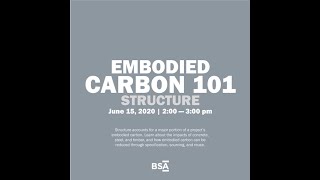 Embodied Carbon 101: Structure