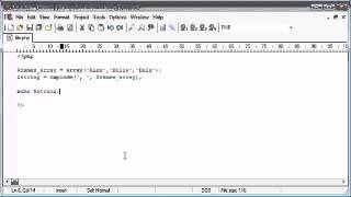 Beginner PHP Tutorial 81 The implode Function with File Handling Exa