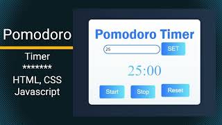 Build a Stunning Pomodoro Timer! in 15 Minutes | #html #css #javascript #timer