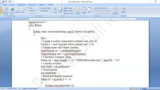 Java Networking TCPIP Client Socket