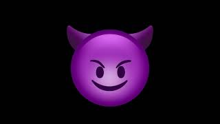 Smiling Face With Horns Free animated emoji Green screen all faces - Intro Video Maker