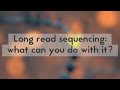 Long read sequencing: what can you do with it?