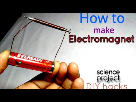 HOW TO MAKE AN ELECTROMAGNET At Home||hacks - YouTube