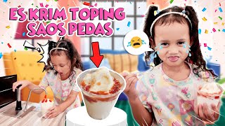 KIRANA PANIK MAKAN ES KRIM PAKAI SAOS SAMBAL !! 😱 RASANYAA #trending