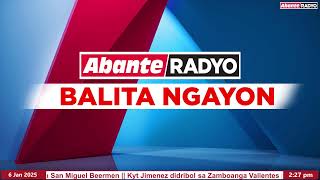 Abante Radyo Balita Ngayon I Bulkang Taal, maaaring barado - PHIVOLCS I January 6, 2025