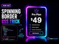 Build a Pricing Card with Spinning Gradient Border Animation | Pure CSS Tutorial