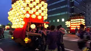 天皇陛下即位礼祭 下半田地区 MAH09394平和通 北組「唐子車」お囃子