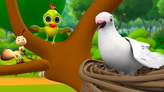 The Dove & Ant Advice 3D Animated Hindi Moral Stories for Kids कबूतर और चींटी की सलाह कहानी Tales