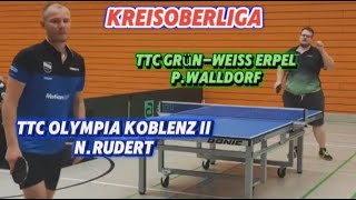 Als würde man gegen eine Wand Spielen😯 Kreisoberliga Tischtennis🔥  | N.Rudert 1587 : P.Walldorf 1642