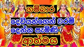 🌼ගම්බාර දෙවියන්ගෙන් වරම් දෙන්න පැමිණි ආත්මය🌼shama guru maniyo🌼බලන්ගොඩ දේවාලය🌼