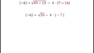 Simplify an Expression, Using Order of Operations