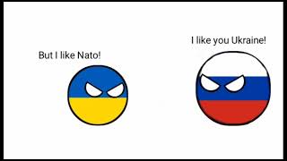 Ukraine and Russia - Countryball