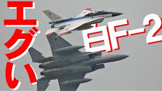 イケイケでエグかった機動飛行白F-2（101）【岐阜基地航空祭2022】