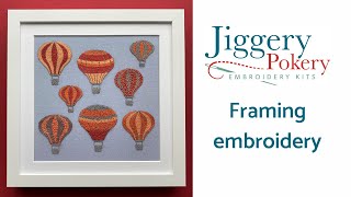 Mounting and framing embroidery (with captions)