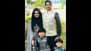 cute wife of sohail tanvir 😍🔥💚 pakistan pace bowler #cricket #Shots