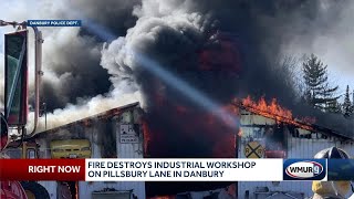 Fire destroys industrial workshop in Danbury