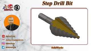 Step Drill Bit in SolidWorks / طراحی مته پله ای یا مته مخروطی در سالیدورکز