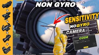 Non Gyro No Recoil sensitivity ✅❌ | Best NON GYRO SENSITIVITY SETTINGS BGMI / PUBG 🔥|| copy \u0026 used ✅