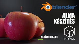 Blender 4.2 | Alma modellezése és textúrázása | Blender kezdő magyar tutoriál videó