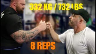 Hafthor Bjornsson | LAST HEAVY SQUAT SESSION BEFORE WSM 2019 | 332kg / 732lbs for 8 reps. 2 sets