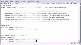 Python Programming Tutorial 28 Default Parameters video x flv