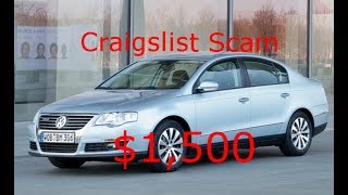$1,500 Craigslist Scam/Story time