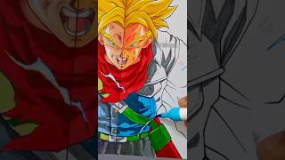 DOMS vs Camel Brush Pen | Drawing Trunks Part-2 #shorts #dragonballz #trunks