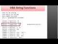 VBA String Functions