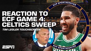 TIM LEGLER TOUCHSCREEN setting up Celtics win 👏 FULL REACTION to ECF Game 4 🔥 | SC with SVP