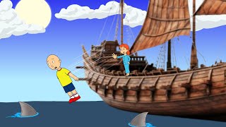 Rosie Pushes Caillou off the Ship/Grounded