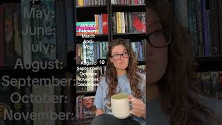 How many books I read for each month. Make December 12… #booktube