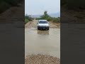 revo crossing river at ghaibi dero sindh.