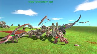 ANIMAL BATTLE, DINOSOUR, AQUATICS, FANTASY, INFERNALS, GOLEM, HYDRA- Animals Revolt Battle Simulator